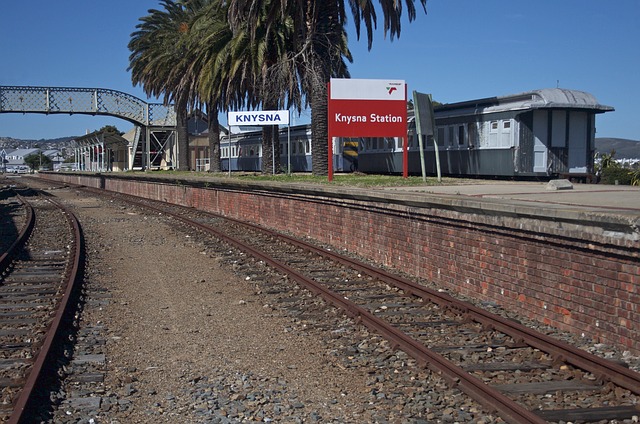 Tågstationen Knysna i Sydafrika